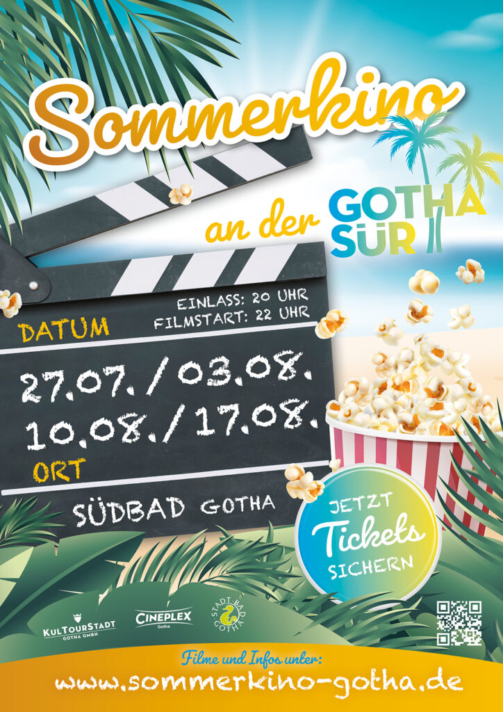 Sommerkino an der GOTHAsür: Urlaub vor der Haustür und Kinomagie im Südbad Gotha