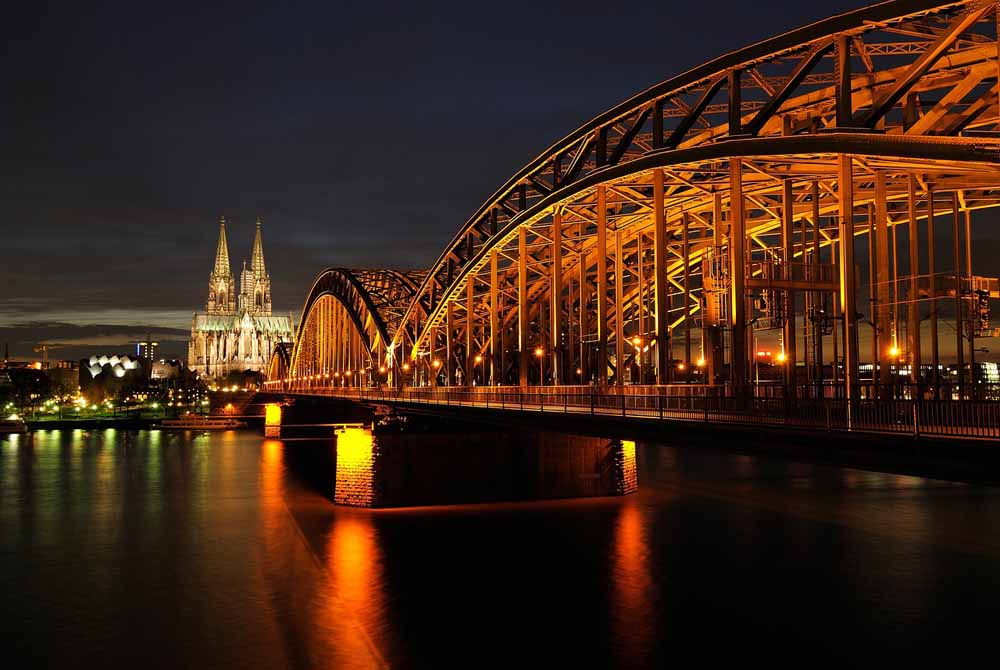 Hohenzollernbrücke in Köln