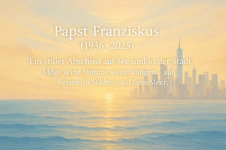 Papst Franziskus gestorben – Ein stiller Abschied auf See und in der Stadt