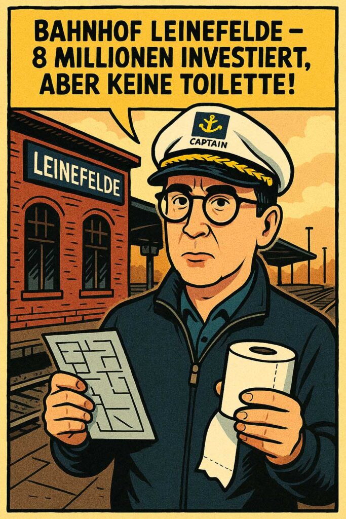 Torpedo Tom deckt auf: Bahnhof Leinefelde – 8 Millionen verbaut, aber keine Toilette!