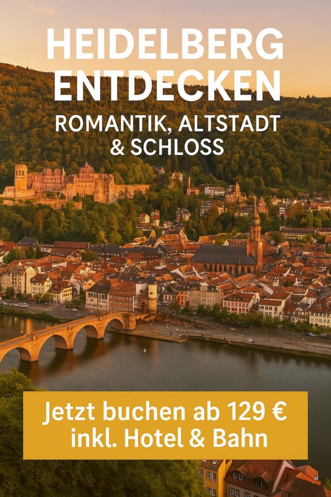 Heidelberg mit Hotel & Bahnticket erleben – schon ab 129 €!
